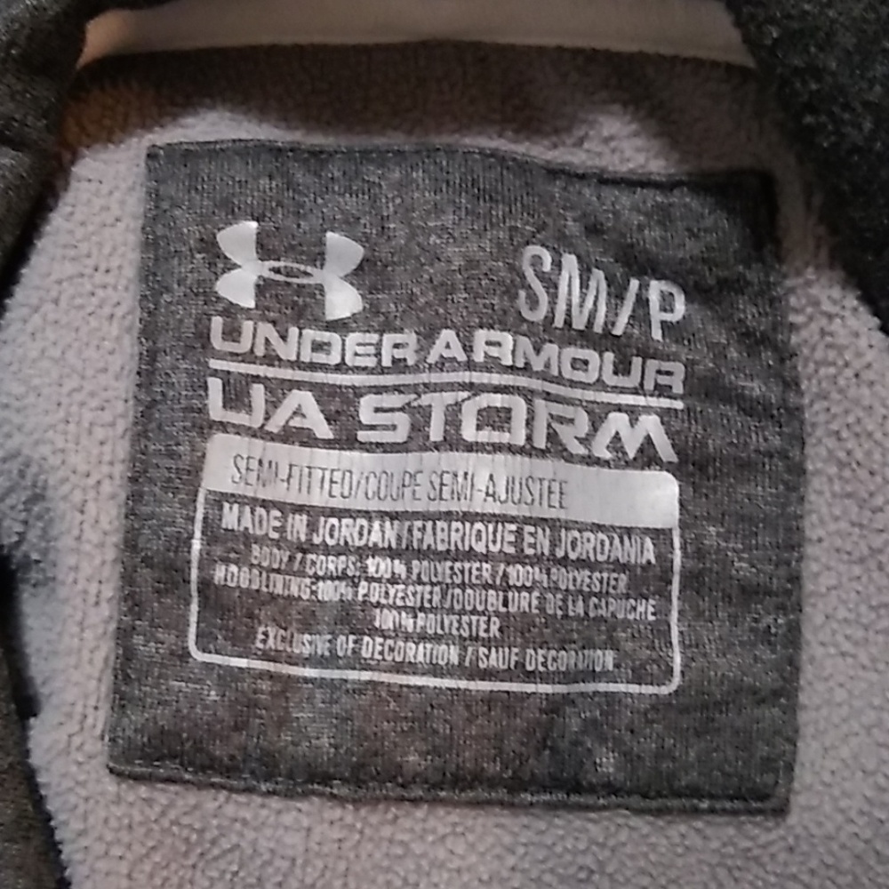 Under Armour UA Storm semi fitted grey hoodie - Picture 4 of 5
